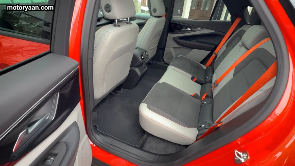 2026 Chevrolet Blazer EV SS rear seats interior with spacious second row