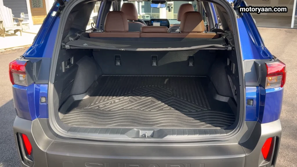 2026 Subaru Outback cargo space with seats folded flat