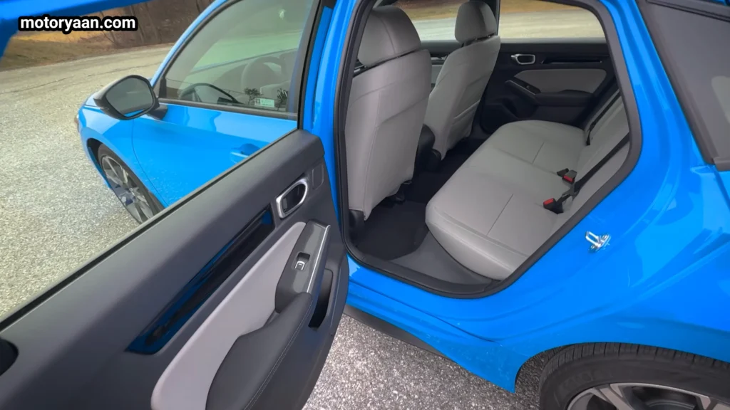 2026 Honda Civic Hybrid Hatchback rear seat second row interior space