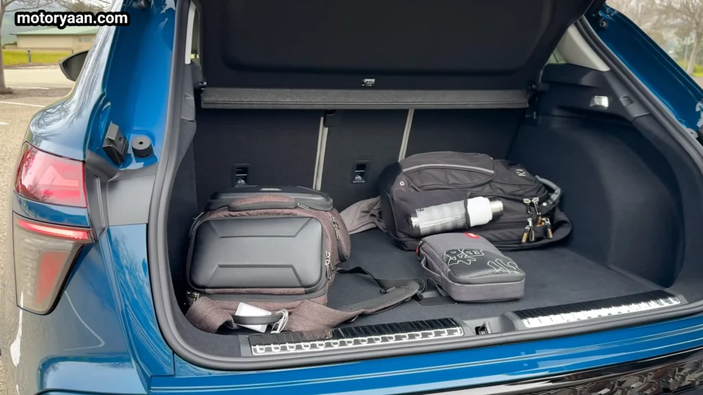2026 Audi Q3 cargo area showing rear boot space and luggage capacity