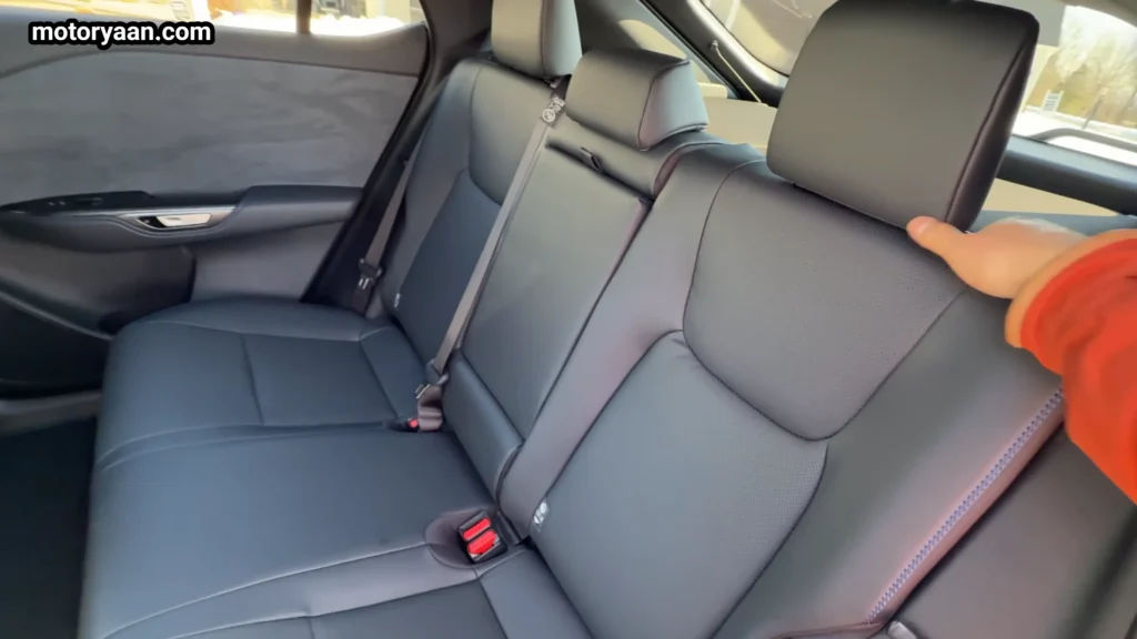 2026 Lexus RZ 550e F Sport rear seat space and comfort