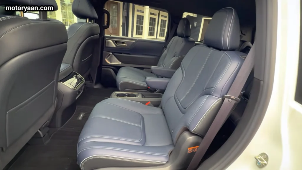2026 Infiniti QX80 Sport second row captain seats