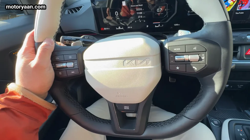 Steering Wheel and Controls of the 2026 Kia K4 GT Line