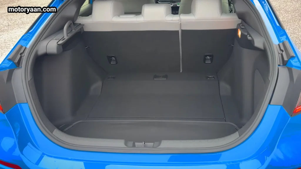 2026 Honda Civic Hybrid Hatchback boot space cargo area