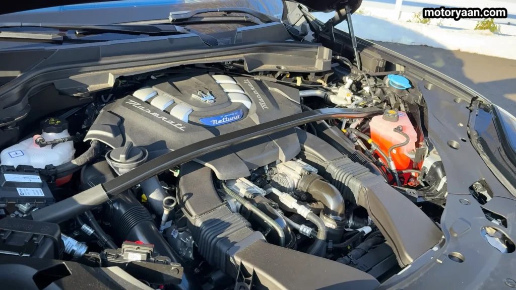 2026 Maserati Grecale Trofeo twin turbo V6 engine bay