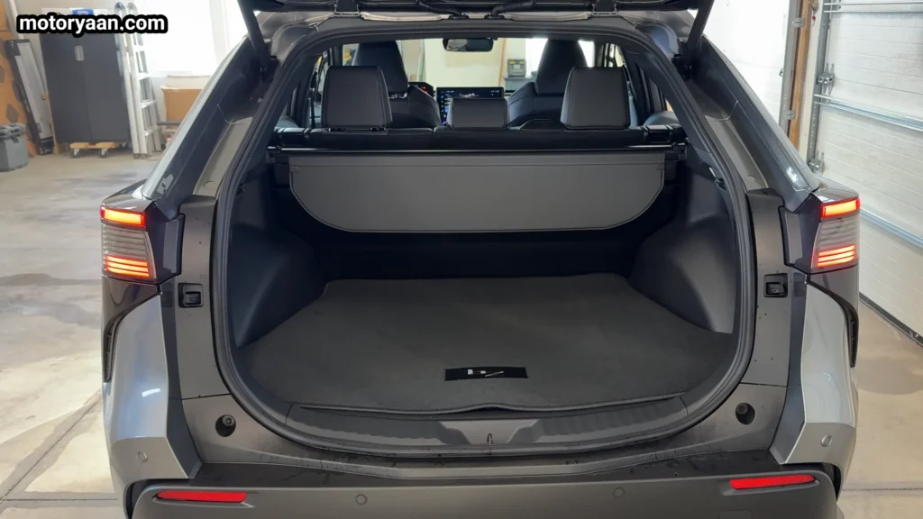 2026 Toyota bZ XLE Plus cargo space boot capacity