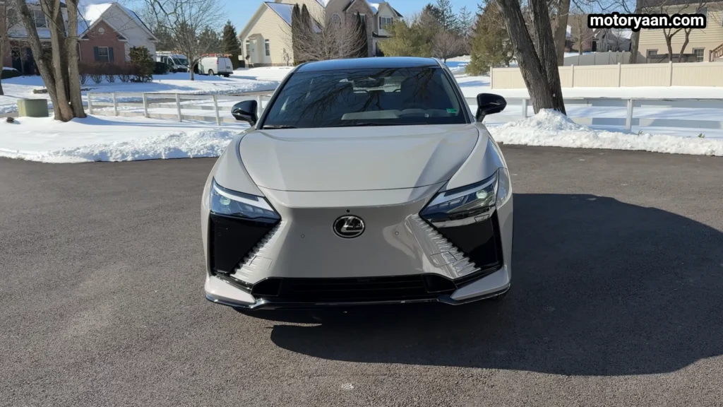 2026 Lexus RZ 550e F Sport front fascia and grille design