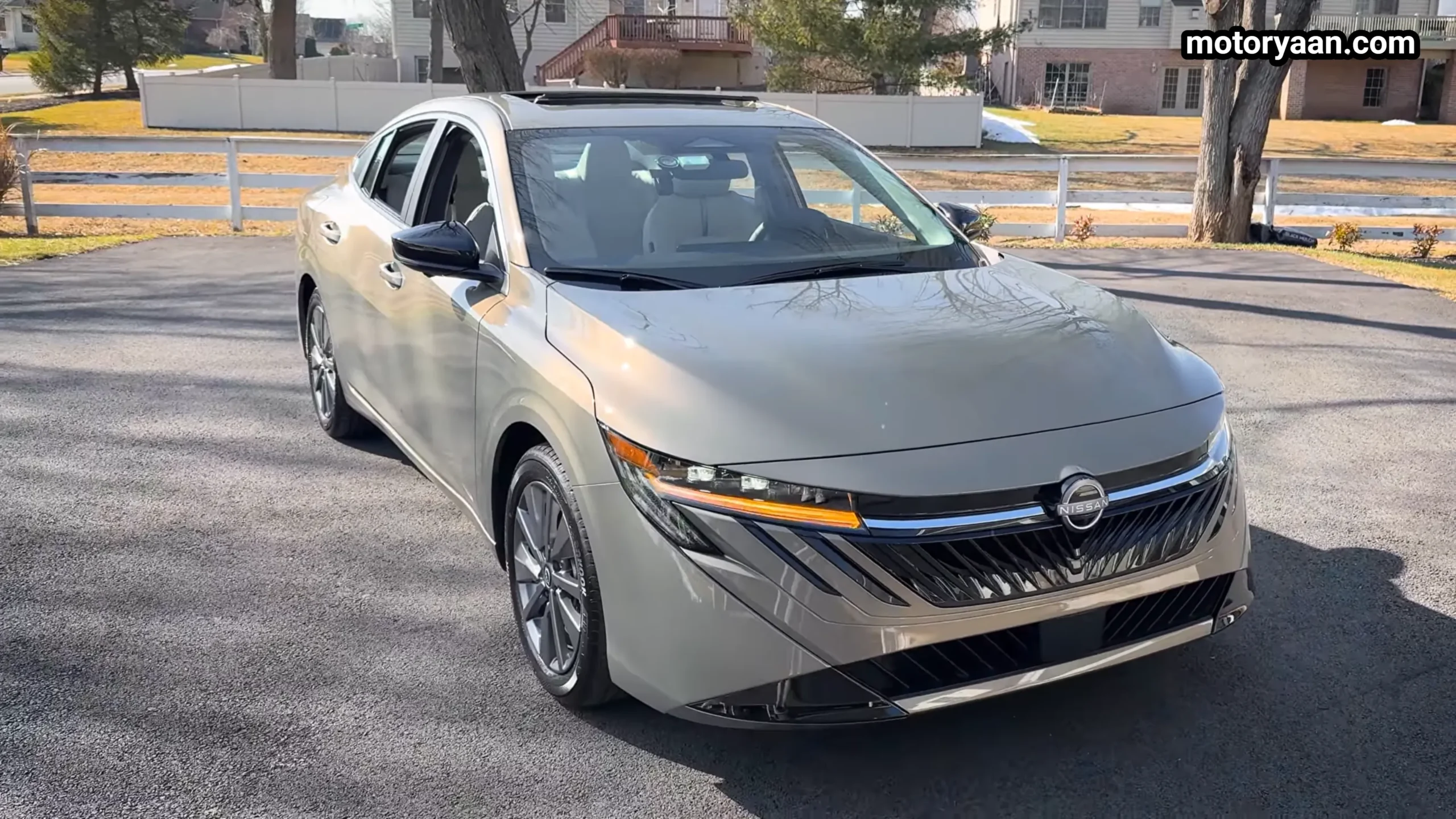 2026 Nissan Sentra SL front three quarter view side profile alloy wheels