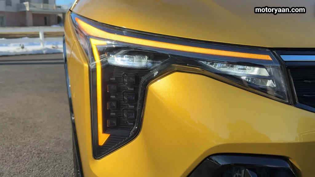 Close up of the Headlight Design on the 2026 Kia K4 GT Line