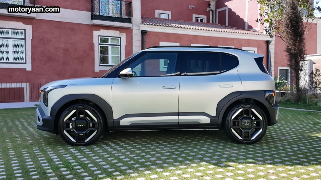 2026 Kia EV2 full side profile with clean body lines