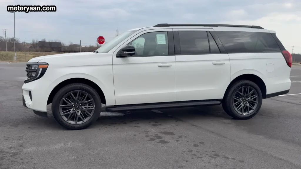 2026 Ford Expedition side profile long body design alloy wheels