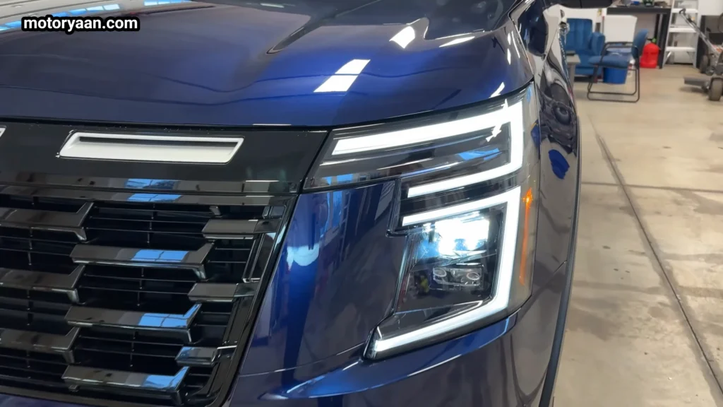 2026 Nissan Armada Pro 4X LED headlight close up