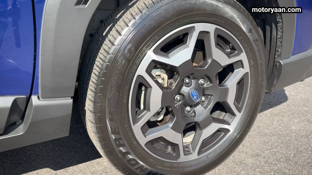 2026 Subaru Outback 18 inch alloy wheels design close up