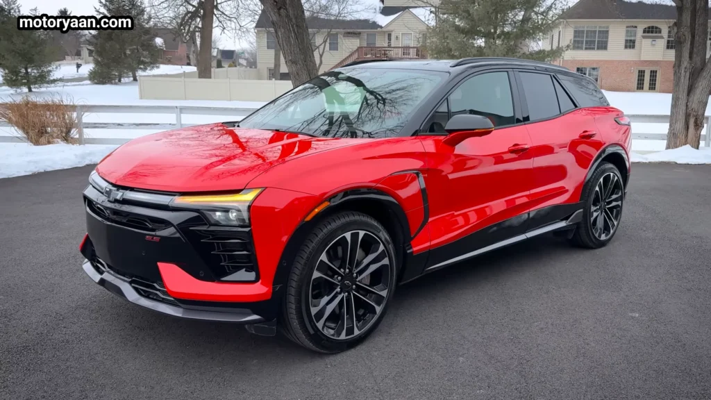 2026 Chevrolet Blazer EV SS front and side profile performance SUV design