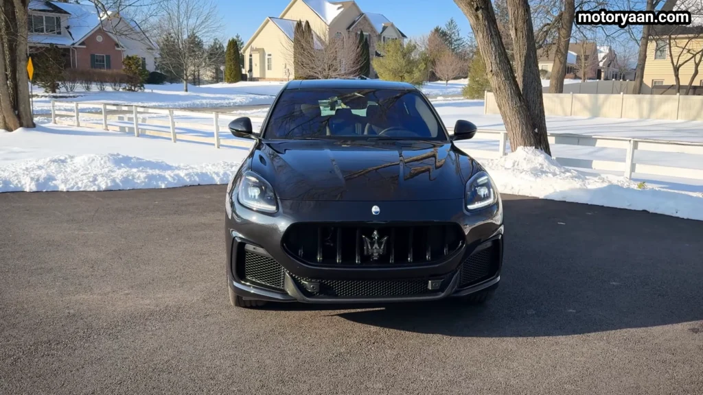 2026 Maserati Grecale Trofeo front view showing trident grille and sporty bumper design