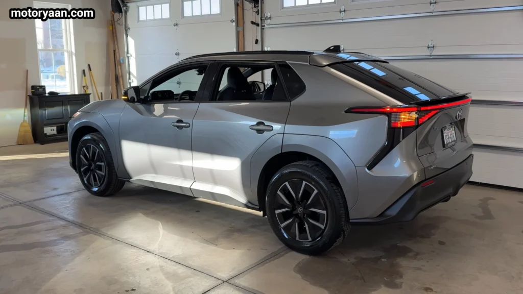 2026 Toyota bZ XLE Plus rear three quarter view