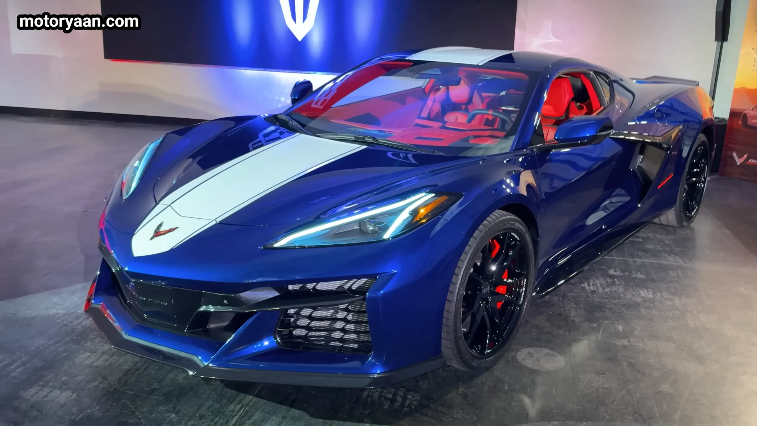 Front and side view of 2027 Chevrolet Corvette Grand Sport widebody sports car