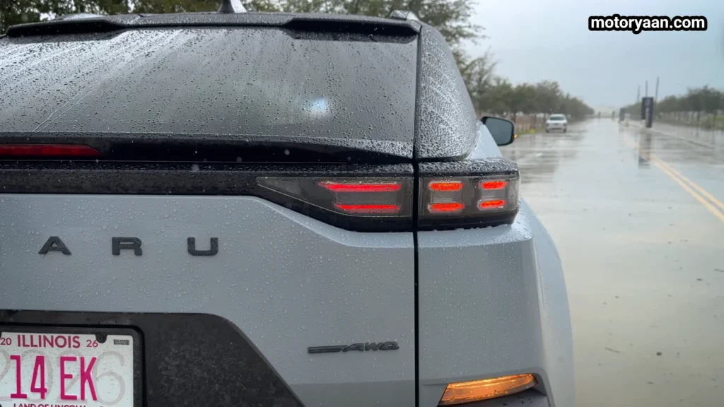 2026 Subaru Uncharted LED taillight close up rear lighting signature