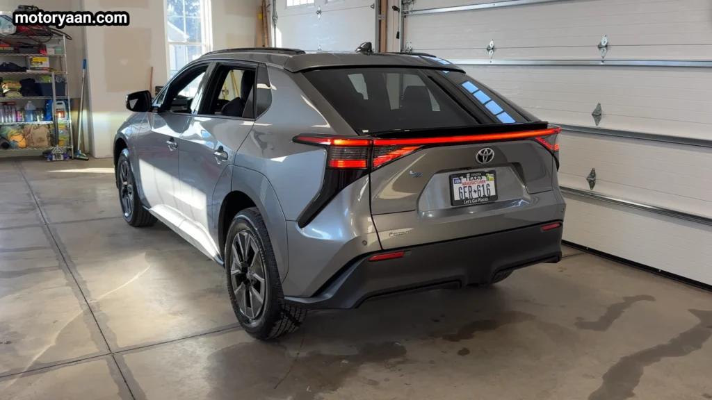 2026 Toyota bZ XLE Plus rear profile LED light bar