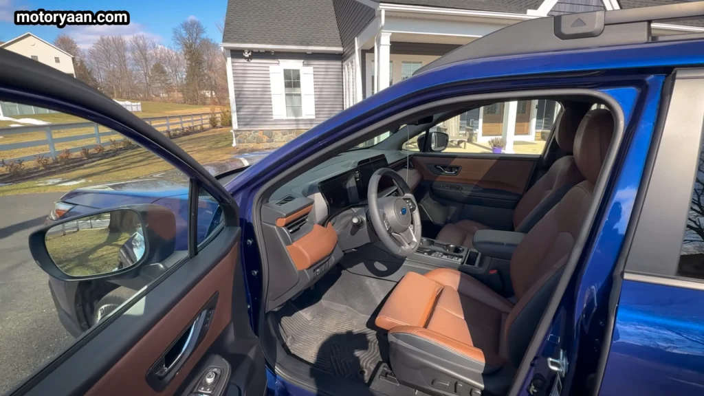 2026 Subaru Outback dashboard layout with dual screens and premium materials