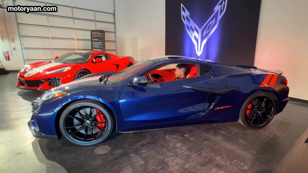 Side profile of 2027 Chevrolet Corvette Grand Sport showing aerodynamic lines