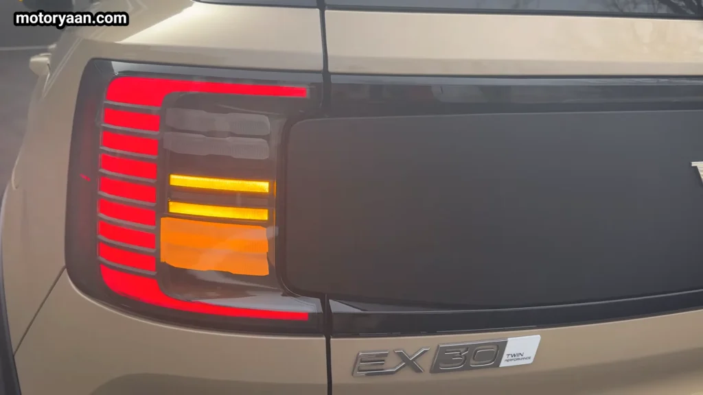 2026 Volvo EX30 Cross Country LED tail light close up design