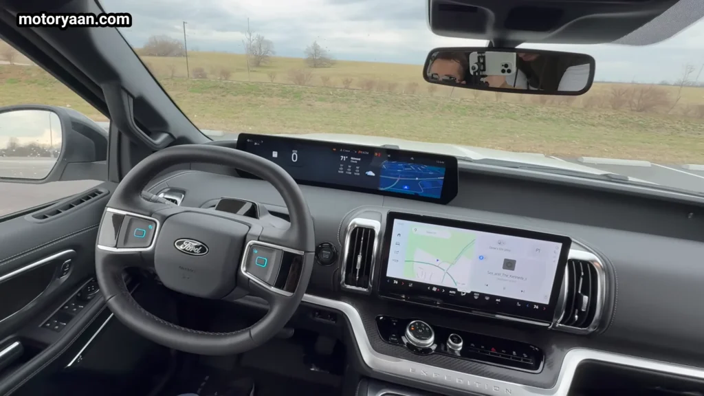2026 Ford Expedition dashboard panoramic display steering wheel infotainment