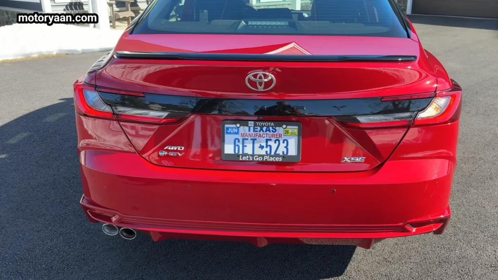 2026 Toyota Camry XSE AWD Rear Profile View