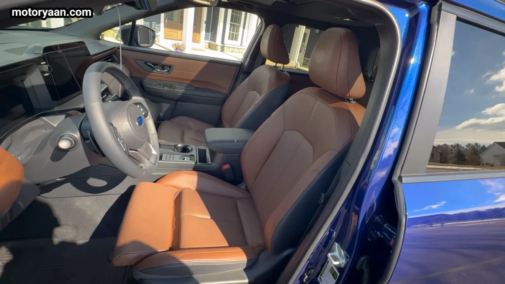 2026 Subaru Outback front seats with nappa leather and ventilation