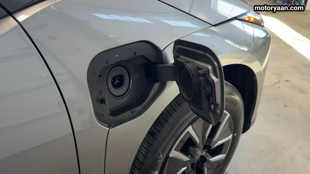 2026 Toyota bZ XLE Plus NACS charging port and socket