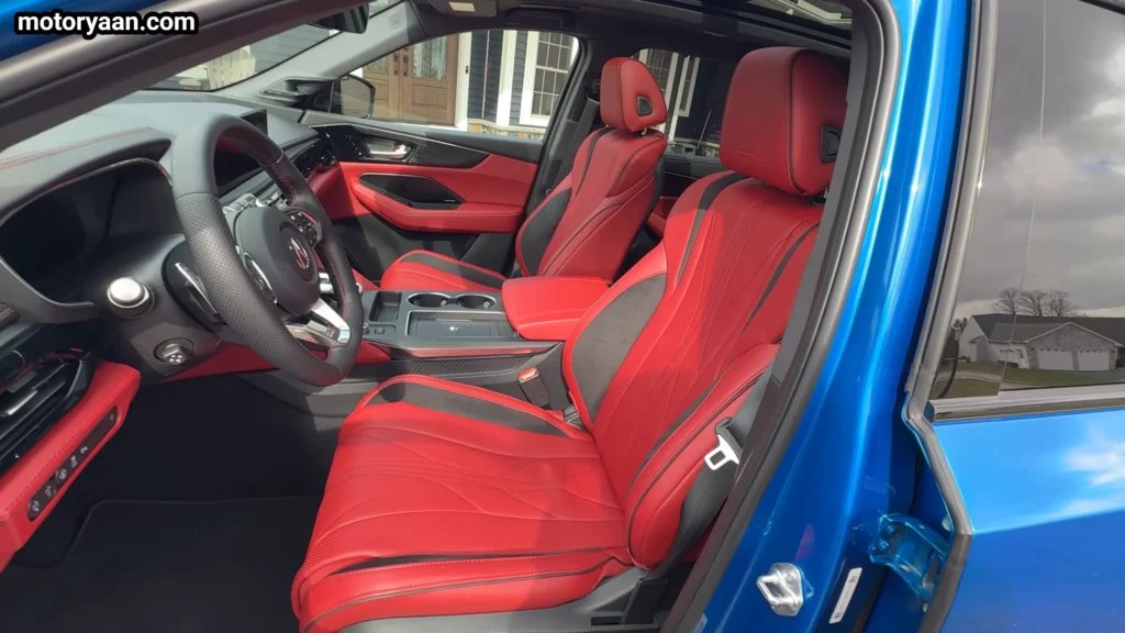2026 Acura MDX Type S front interior with leather seats and premium cabin design