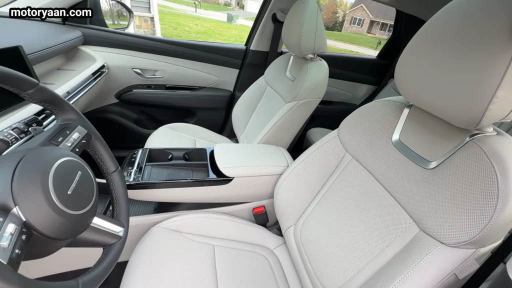 2026 Hyundai Tucson Hybrid front seats leather heated ventilated