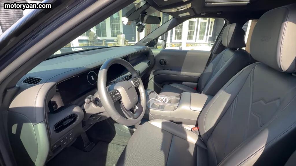 2026 Hyundai Palisade XRT Pro front interior dashboard and seats layout