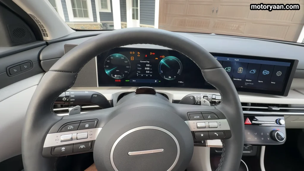 2026 Hyundai Tucson Hybrid steering wheel digital cluster infotainment system