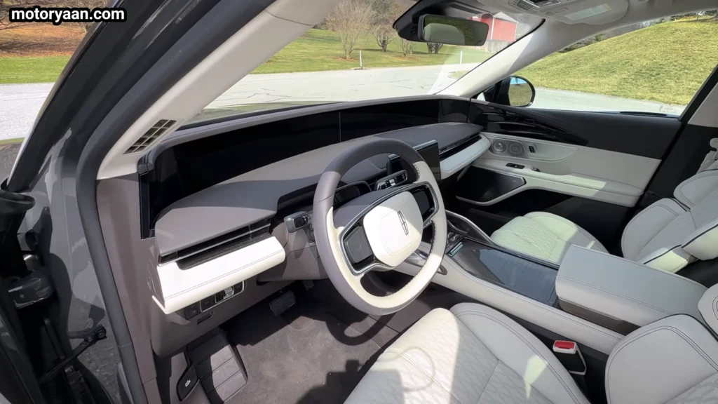 2026 Lincoln Nautilus Black Label Hybrid interior dashboard panoramic display steering wheel