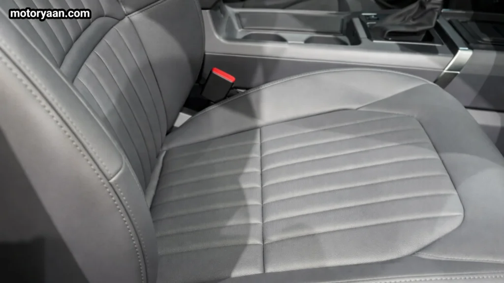2027 Kia Seltos X Line front seats with synthetic leather upholstery and power adjustment