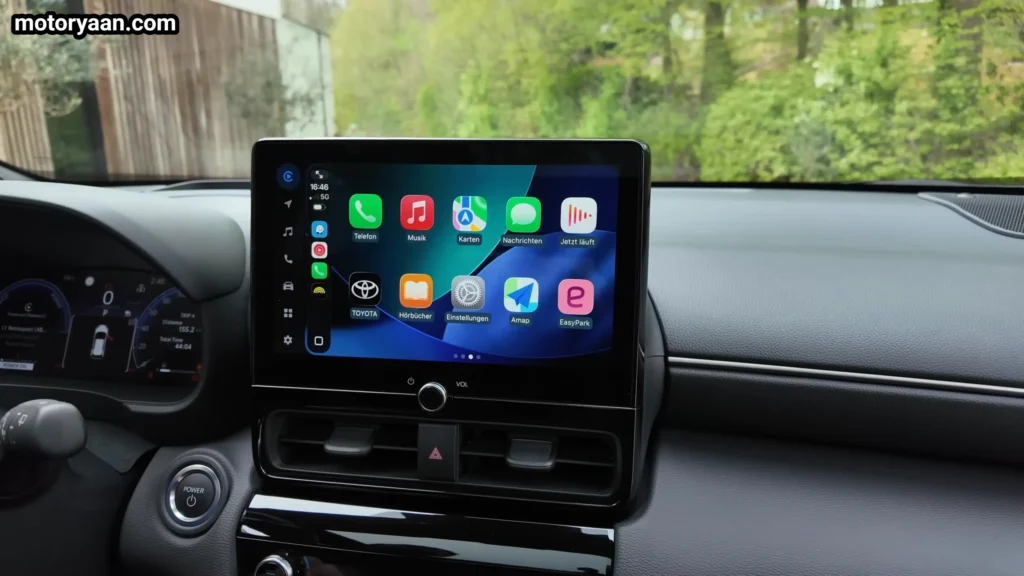 2026 Toyota Yaris Cross infotainment system touchscreen display interface