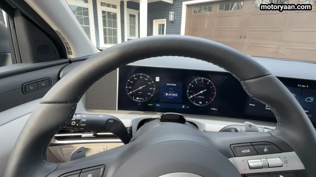 2026 Hyundai Tucson Hybrid digital instrument cluster display