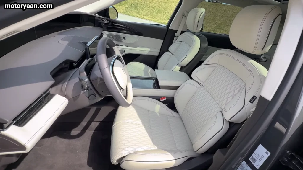 front seats of 2026 Lincoln Nautilus Black Label Hybrid with premium leather