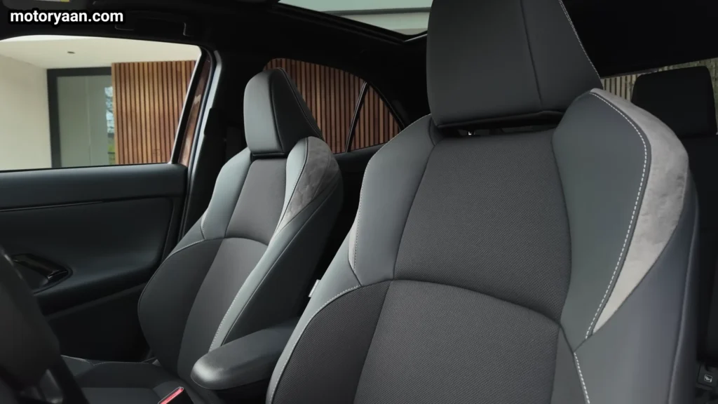 2026 Toyota Yaris Cross front seats with fabric and SakuraTouch material