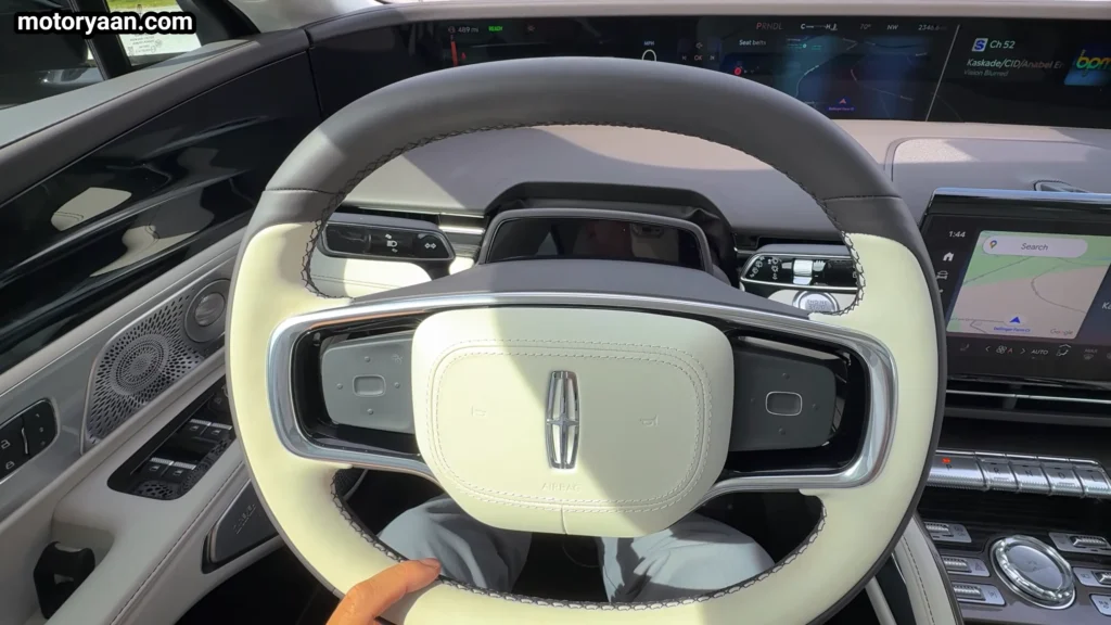 steering wheel and controls of 2026 Lincoln Nautilus Black Label Hybrid