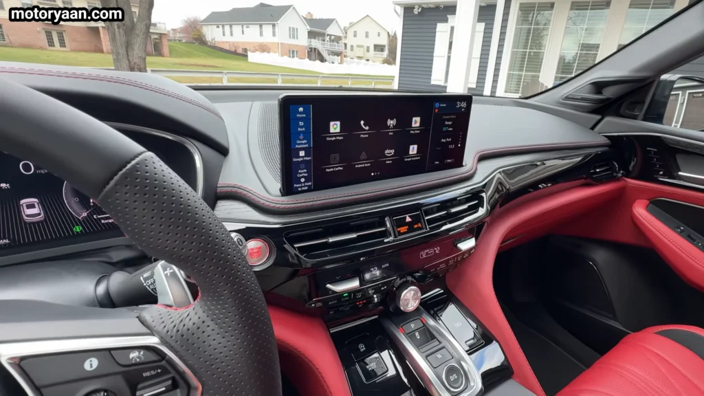 2026 Acura MDX Type S touchscreen infotainment system with Google built in