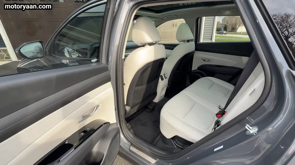 2026 Hyundai Tucson Hybrid cabin showing front and rear seating space