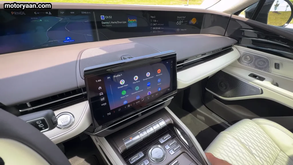 infotainment system of 2026 Lincoln Nautilus Black Label Hybrid with Google built in