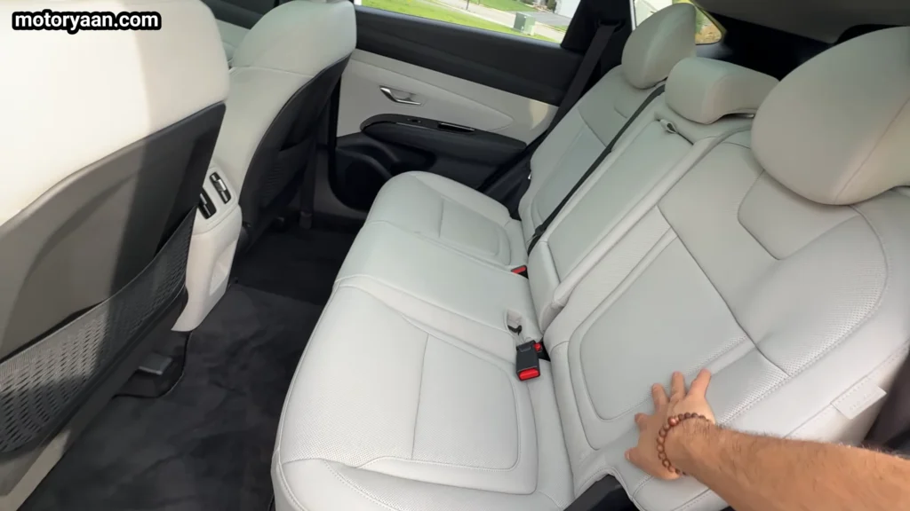 2026 Hyundai Tucson Hybrid rear seats legroom and comfort