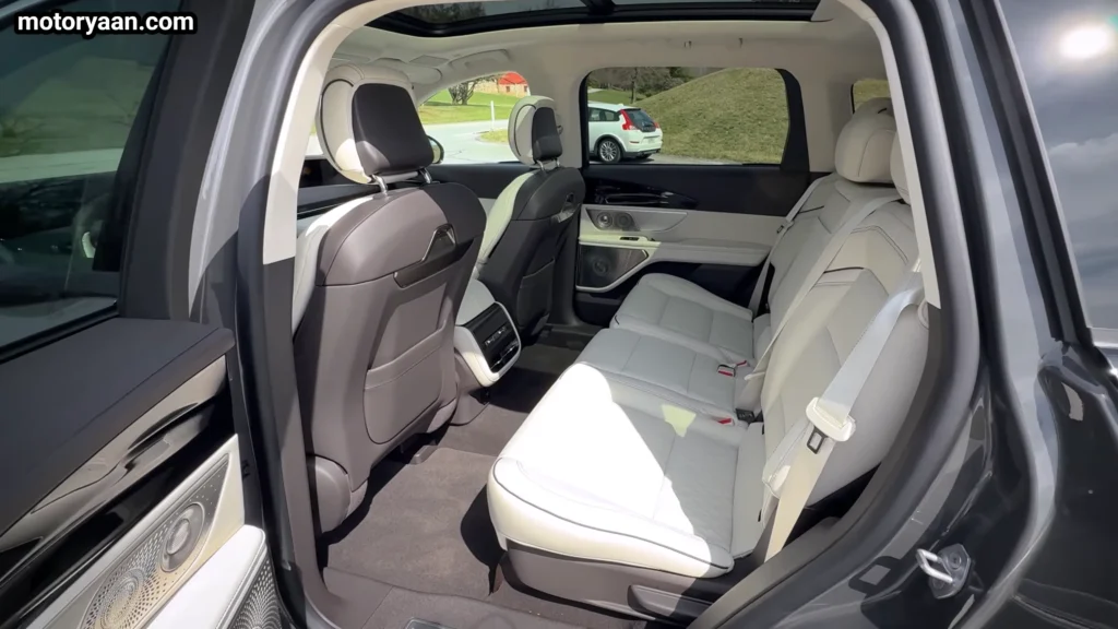 front and rear seats of 2026 Lincoln Nautilus Black Label Hybrid spacious interior