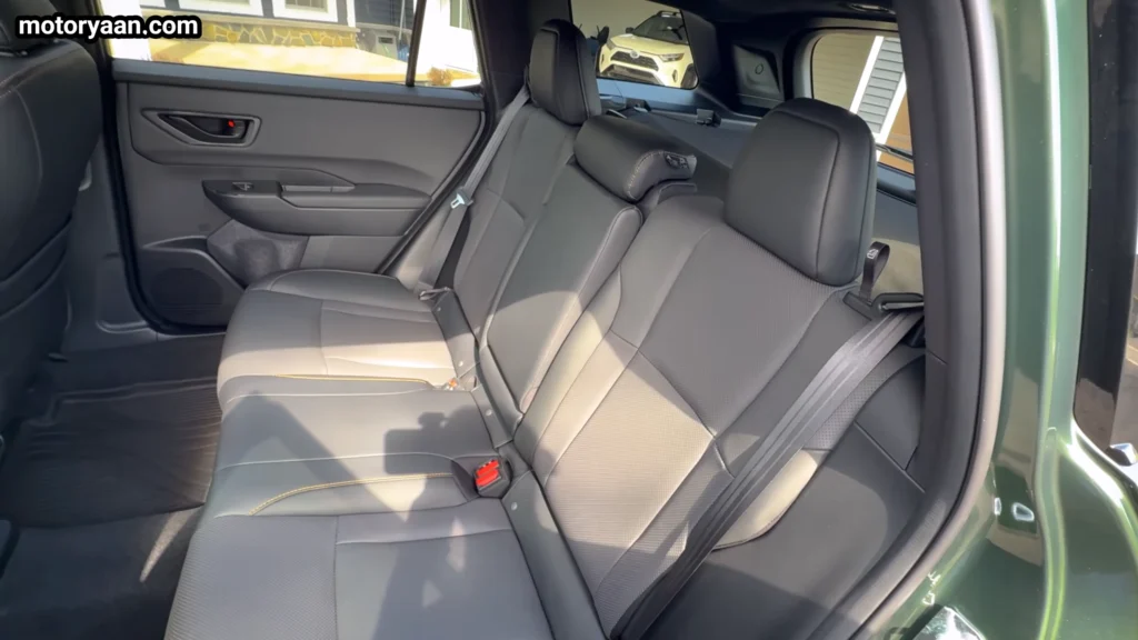 2026 Subaru Outback Wilderness rear seats legroom and comfort