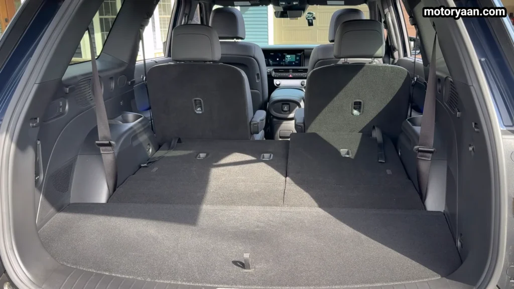 2026 Hyundai Palisade XRT Pro cargo space with third row folded