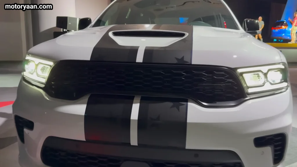 2026 Dodge Durango A250 Edition front fascia close up LED headlights grille