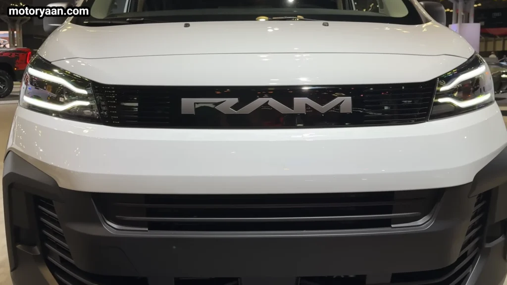 2027 Ram ProMaster City LED headlight and grille close up